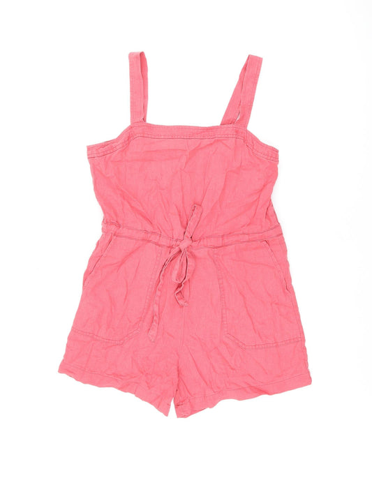 Womens UK Size 8 Gap Red Playsuit One-Piece
