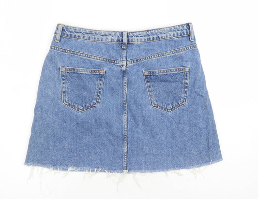Womens UK Size 12 Denim & Co. A-Line Denim Skirt