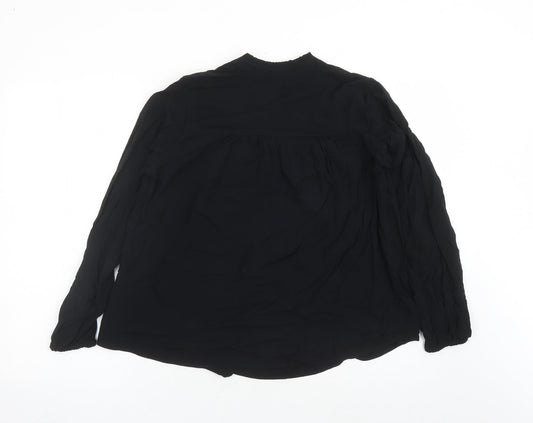Womens UK Size 8 Marks and Spencer Black Basic Blouse