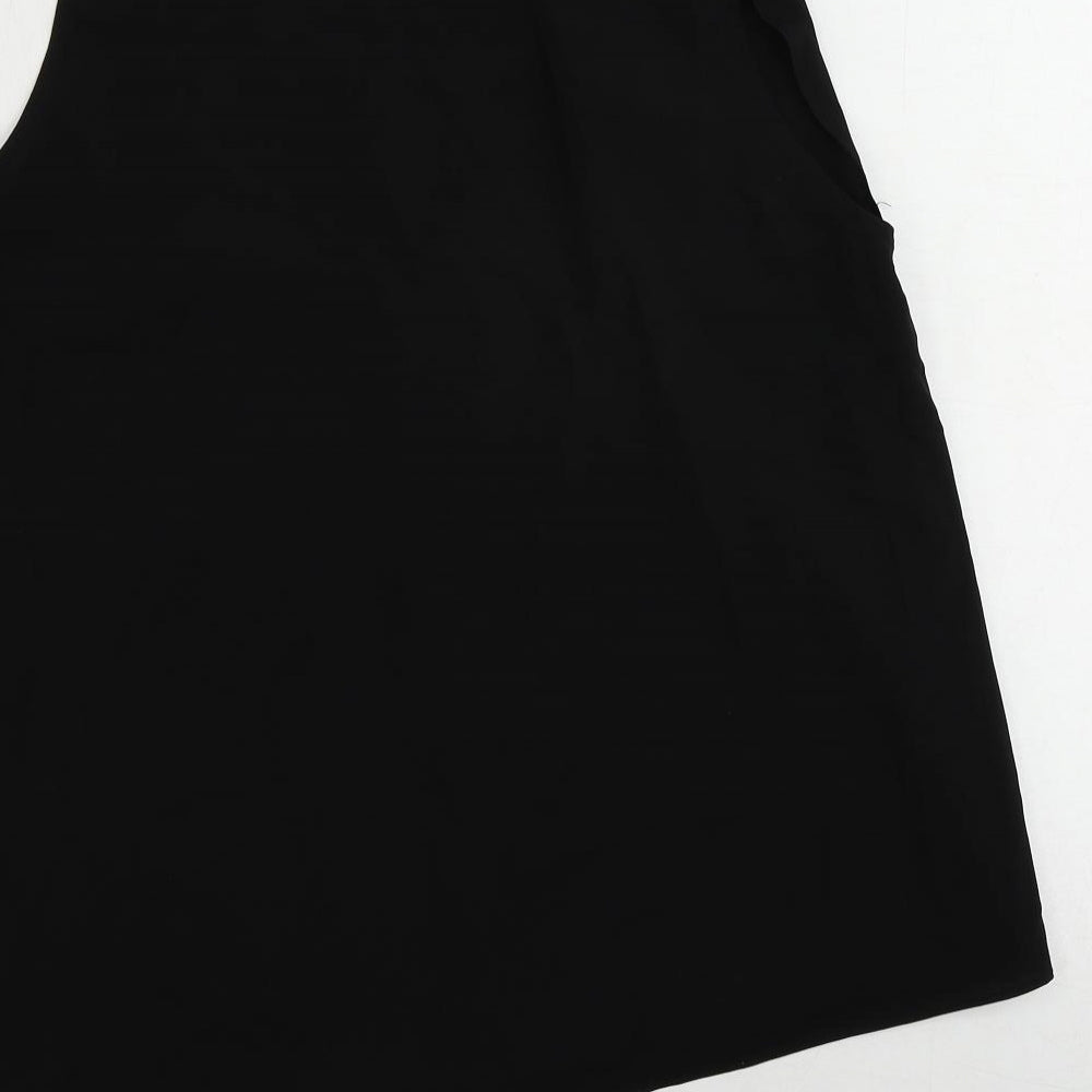 Womens UK Size 12 H&M Black Basic Blouse