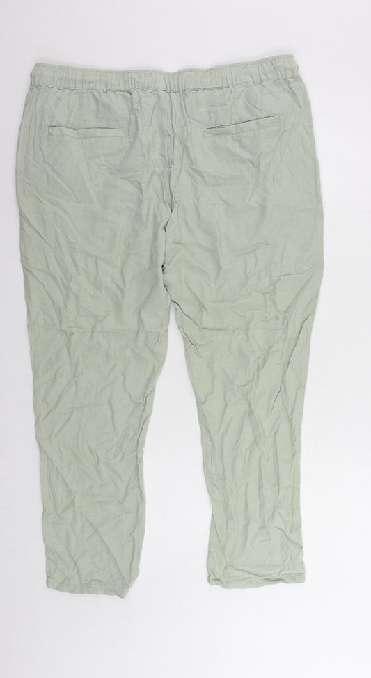 Womens UK Size 40 in ASOS Regular Fit Green Trousers