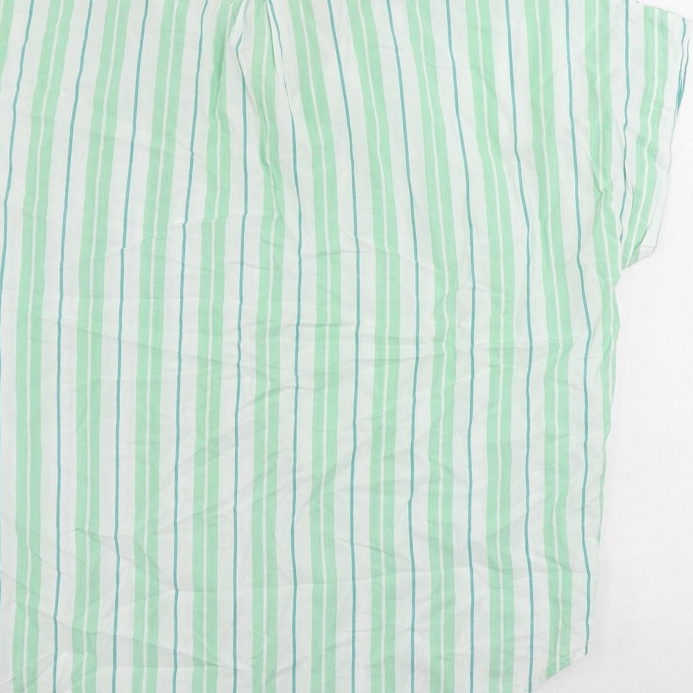 Womens UK Size M NEXT Green Basic Button-Up