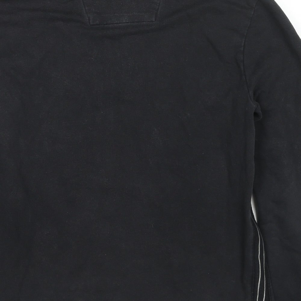 Mens UK Size M NEXT Black Henley Sweatshirt
