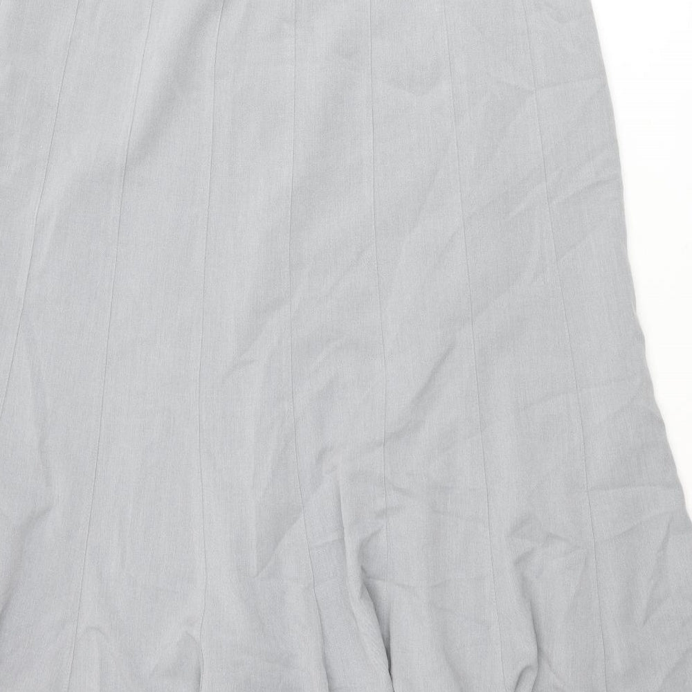 Bonmarché Womens Gold Polyester Trumpet Skirt Size 18 Zip