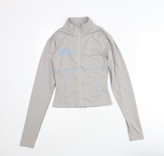 Womens UK Size 10 PRETTYLITTLETHING Grey Jacket