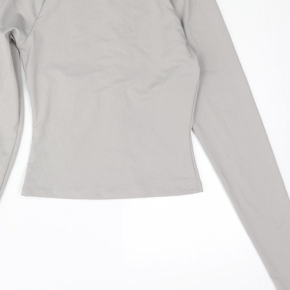 Womens UK Size 10 PRETTYLITTLETHING Grey Jacket