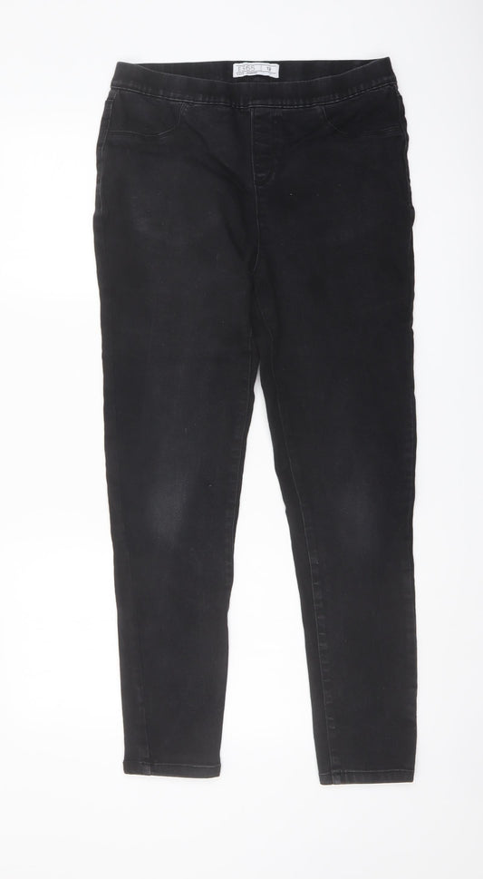 Womens UK Size 12 365 Denim Regular Fit Jegging Black Jeans