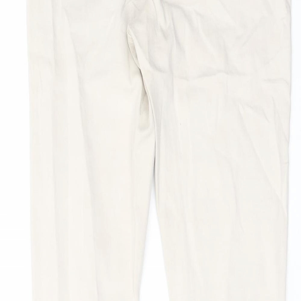 Topshop Womens Beige Cotton Skinny Jeans Size 26 in L29 in Regular Button