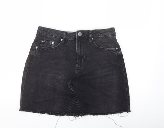 Womens UK Size 8 H&M A-Line Denim Skirt