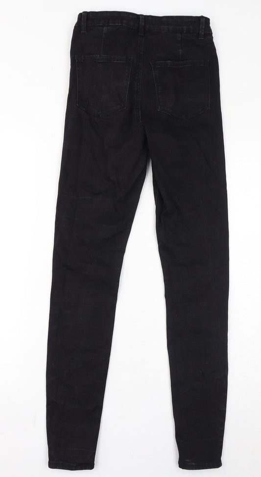 Denim & Co. Womens Black Cotton Jegging Jeans Size 10 L31 in Regular Zip