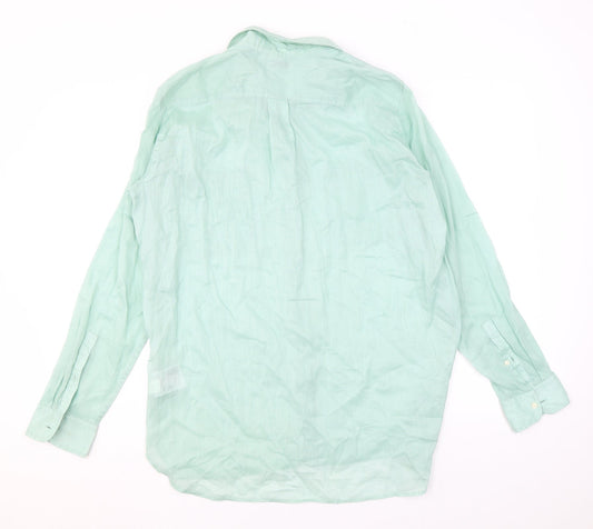 Womens UK Size L Gap Green Basic Button-Up