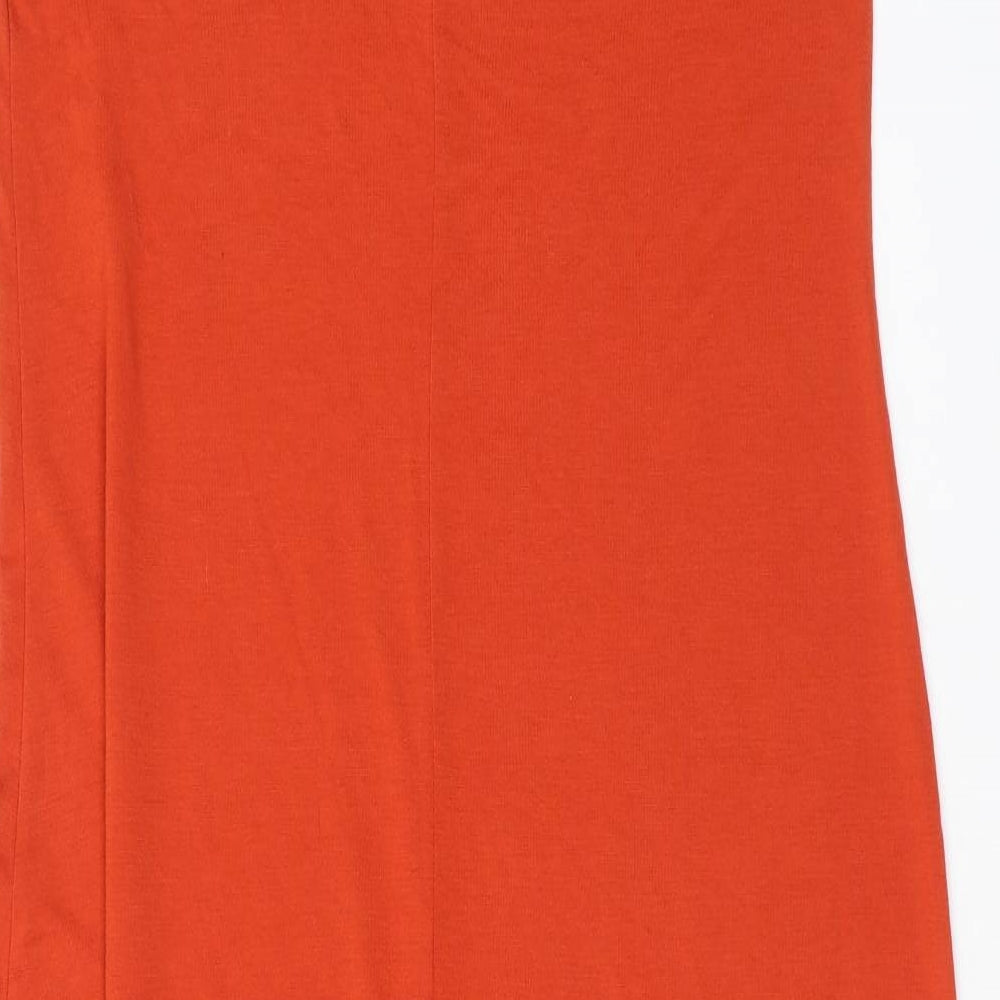 Dorothy Perkins Womens Red Viscose Tank Dress Size 14 Scoop Neck Pullover