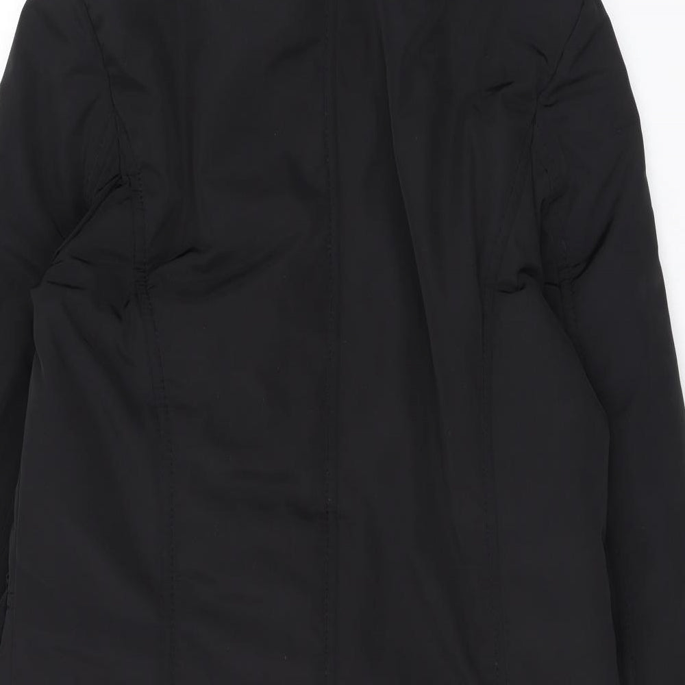 Womens UK Size 8 Minuet Black Rain Coat