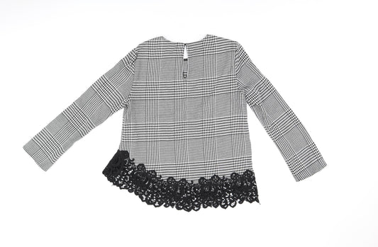 Womens UK Size M Zara Grey Basic Blouse