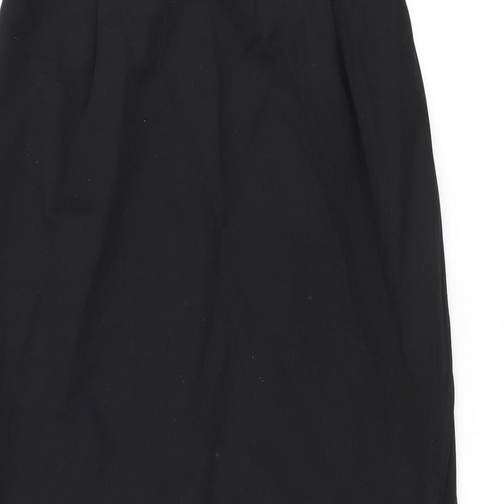 Enko Peruti Womens Black Wool Straight & Pencil Skirt Size 10 Zip