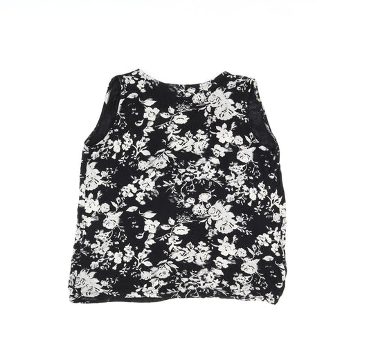 Womens UK Size 8 NEXT Black Basic Tank