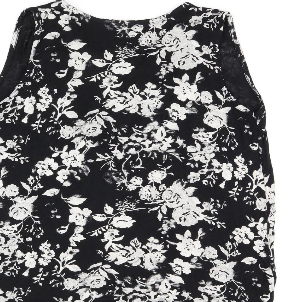 Womens UK Size 8 NEXT Black Basic Tank