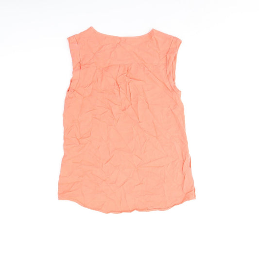 Womens UK Size 8 Oasis Pink Basic Tank