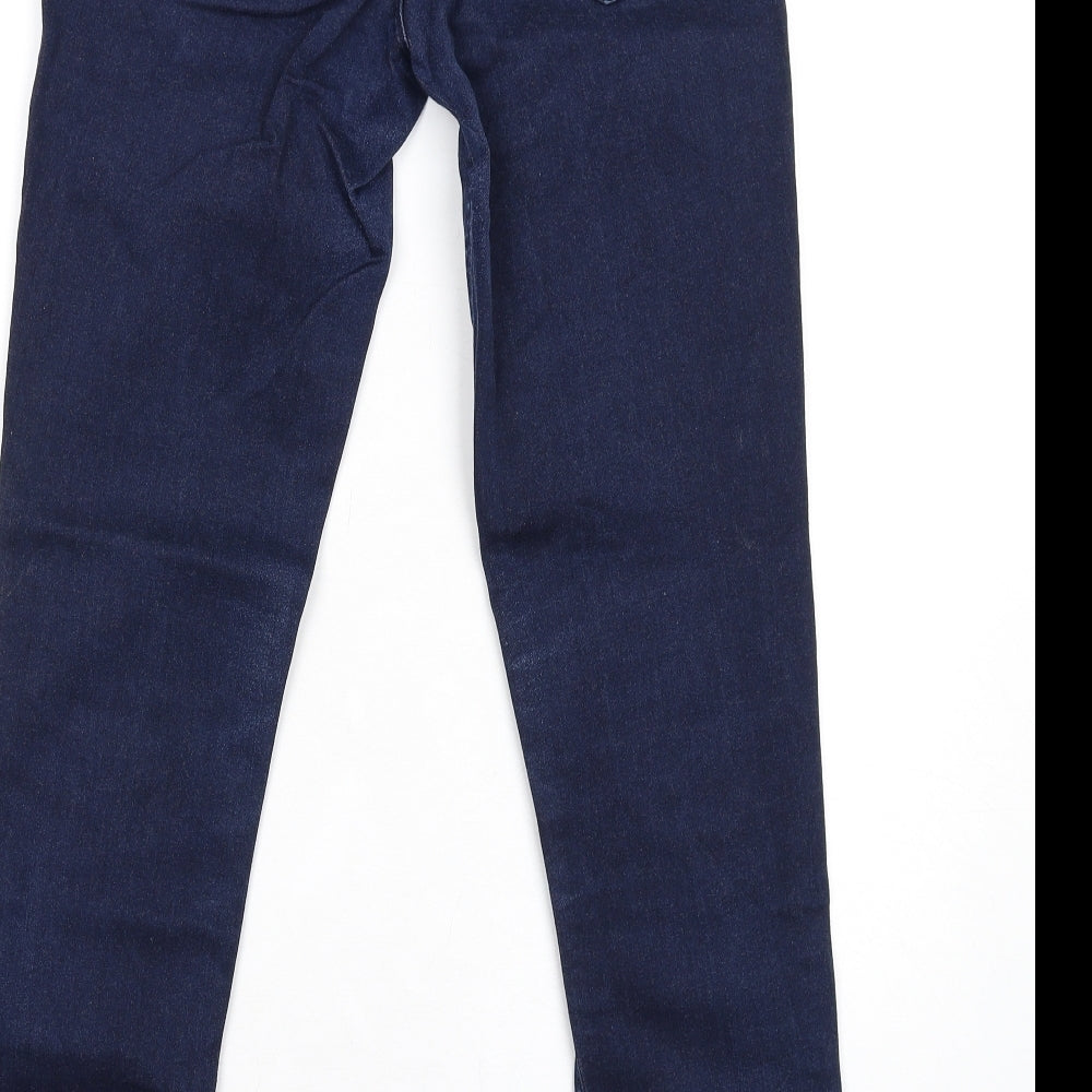 Womens UK Size 10 Blue 73 Regular Fit Skinny Blue Jeans
