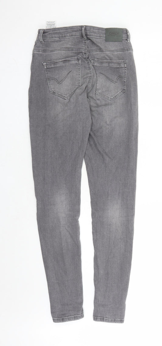 Only Womens Green Cotton Skinny Jeans Size M L30 in Regular Zip