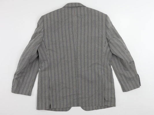 Mens UK Size 42 Brook Taverner Regular Grey Suit Jacket