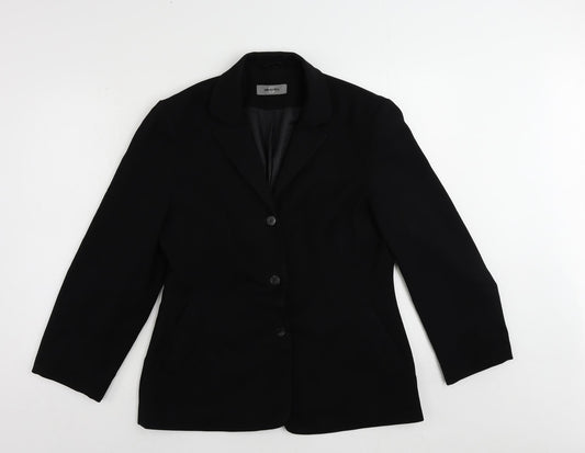 Womens UK Size 14 AMARANTO Black Jacket