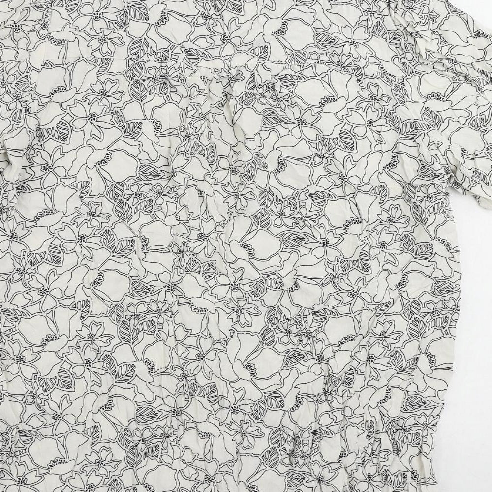 Womens UK Size 12 Marks and Spencer White Basic Blouse