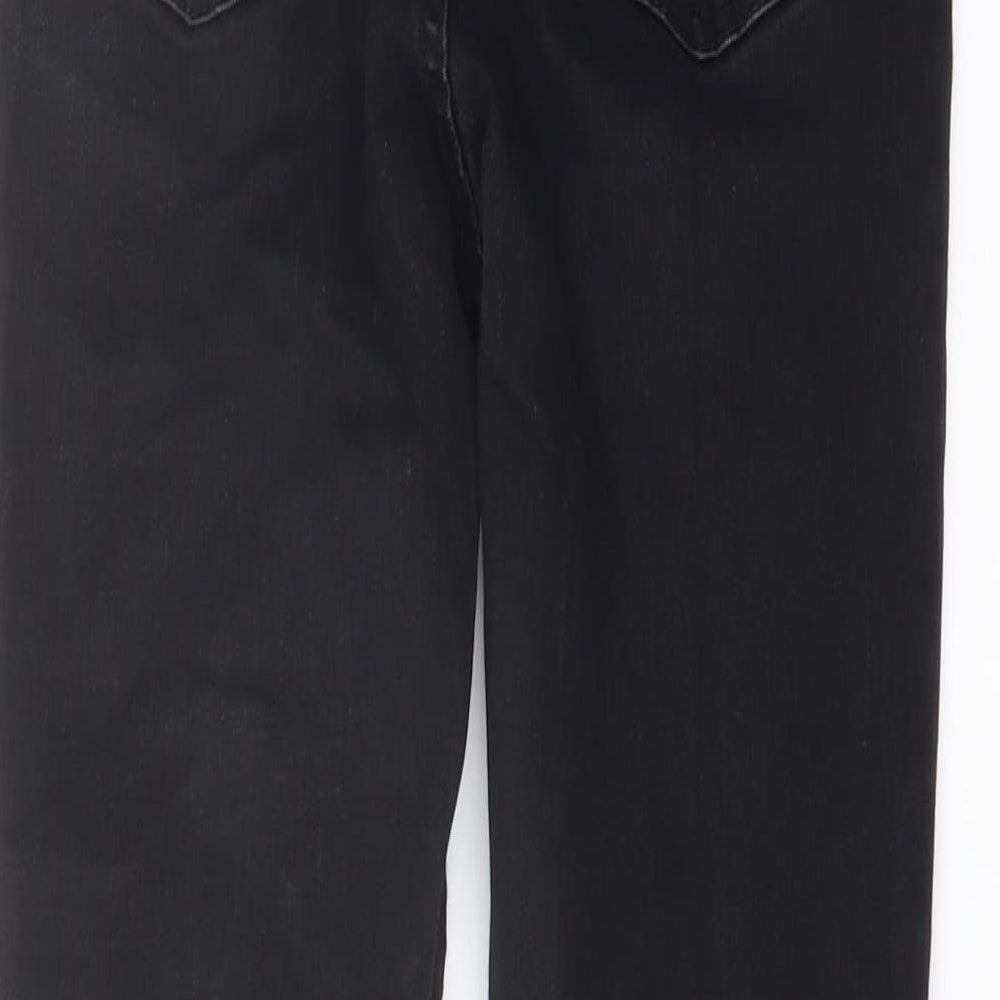 New Look Womens Black Cotton Skinny Jeans Size 10 L27 in Regular Button