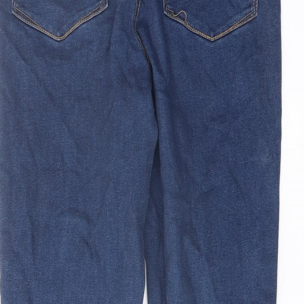 Denim & Co. Womens Blue Cotton Jegging Jeans Size 12 L25 in Regular Button