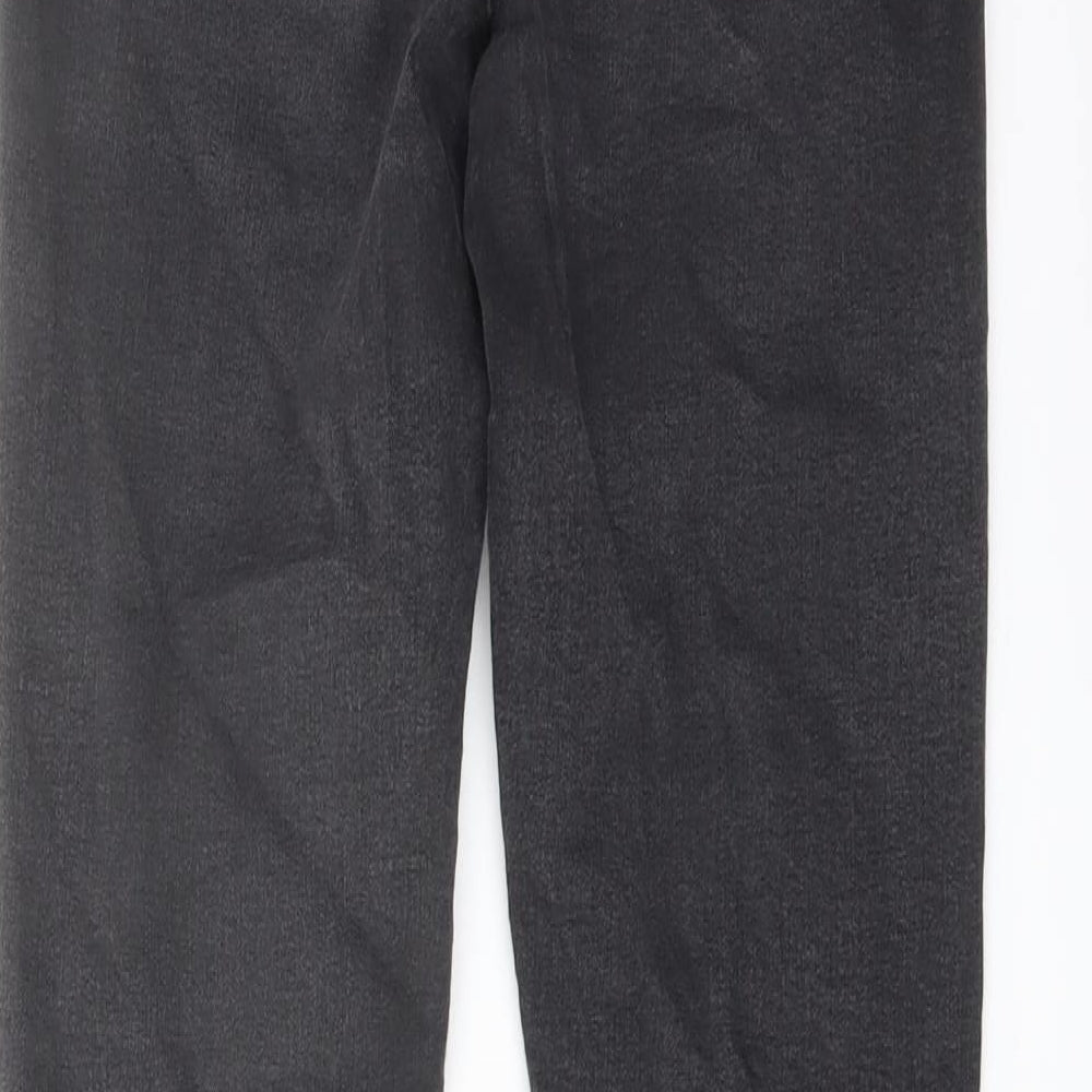 Denim & Co. Womens Grey Cotton Skinny Jeans Size 10 L27 in Regular Button