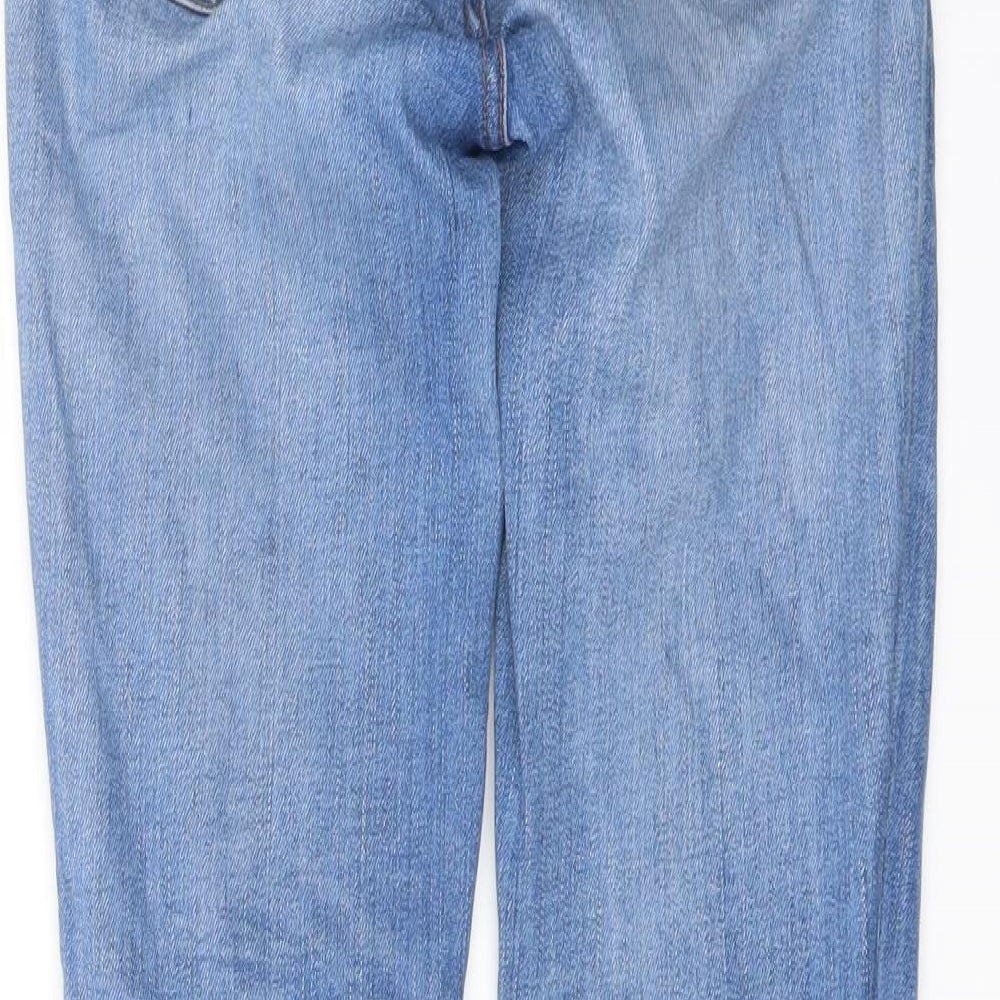 Madewell Womens Blue Cotton Skinny Jeans Size 24 in L29 in Regular Button