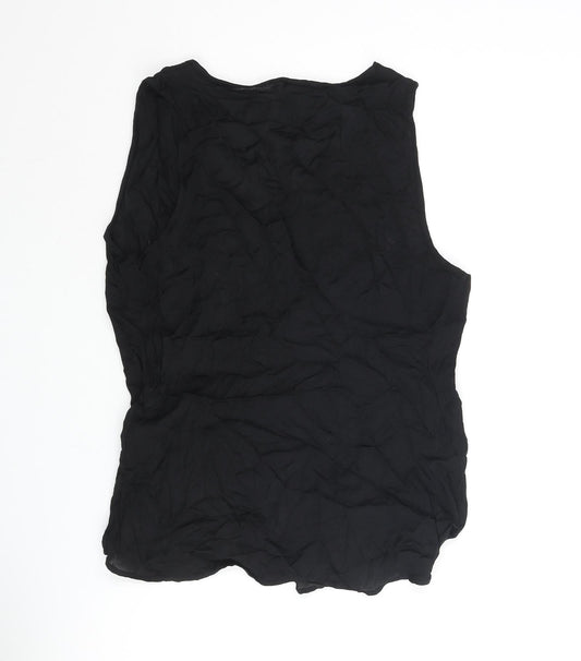 Womens UK Size 8 H&M Black Camisole Blouse
