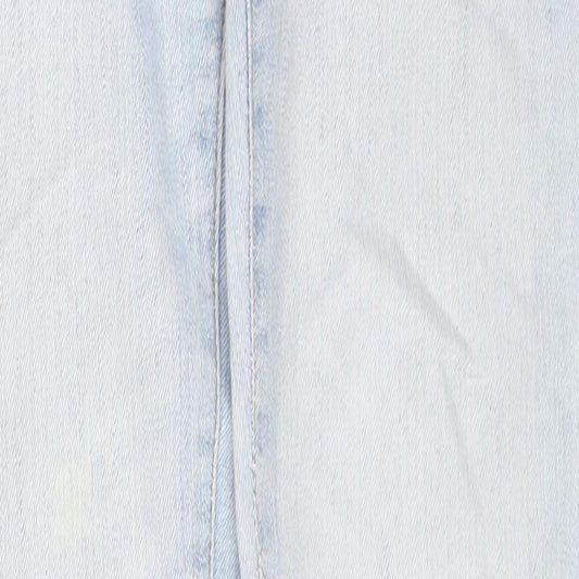 Denim & Co. Womens Blue Cotton Skinny Jeans Size 6 L31 in Regular Zip