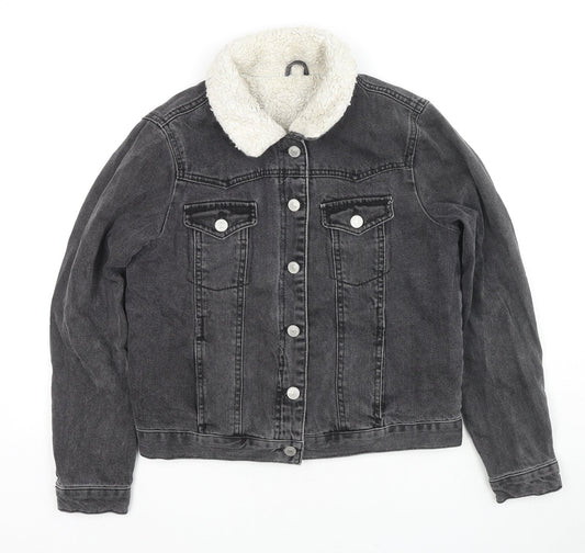 Womens UK Size 8 Topshop Black Jacket