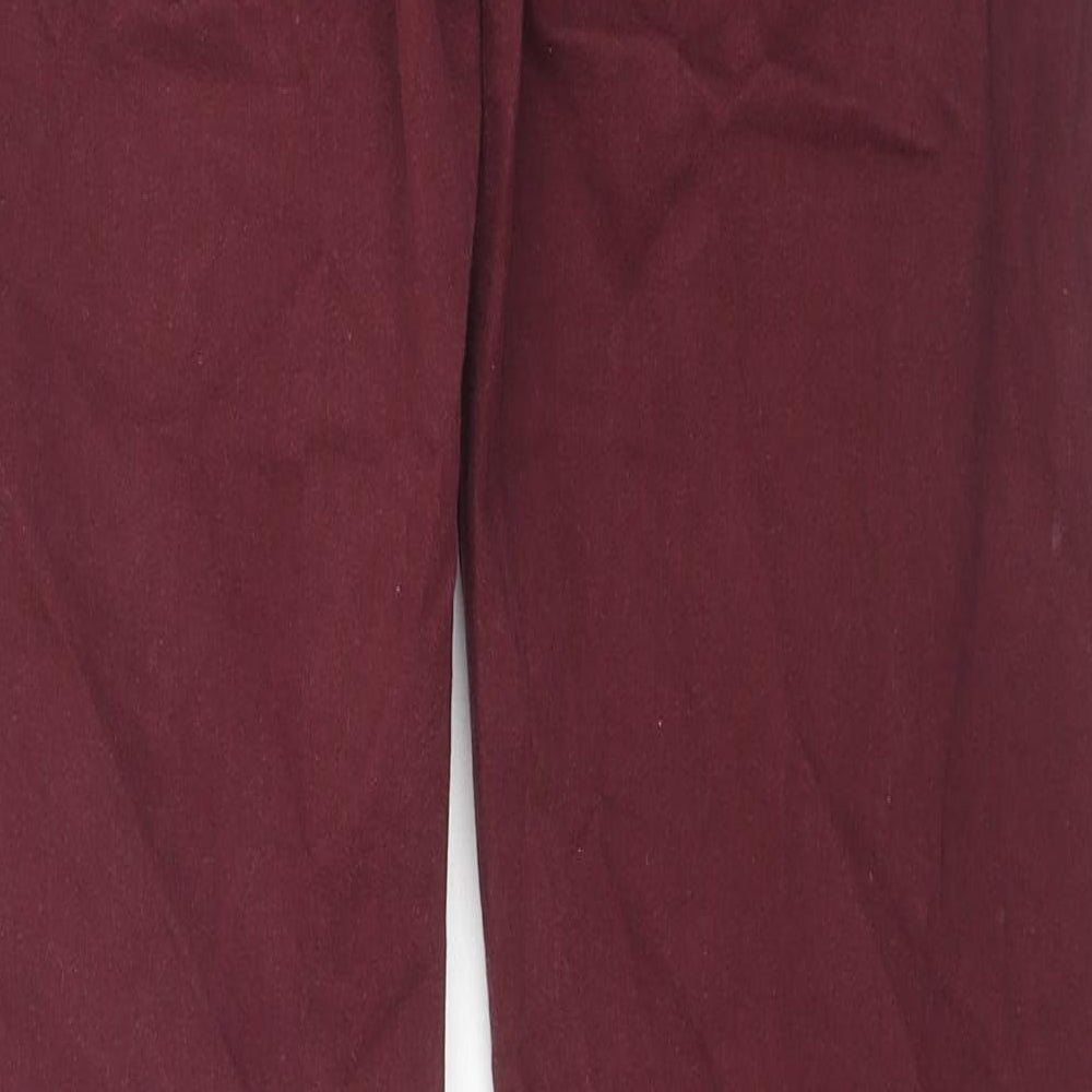 Reverse Womens Red Cotton Skinny Jeans Size 32 in L32 in Regular Zip