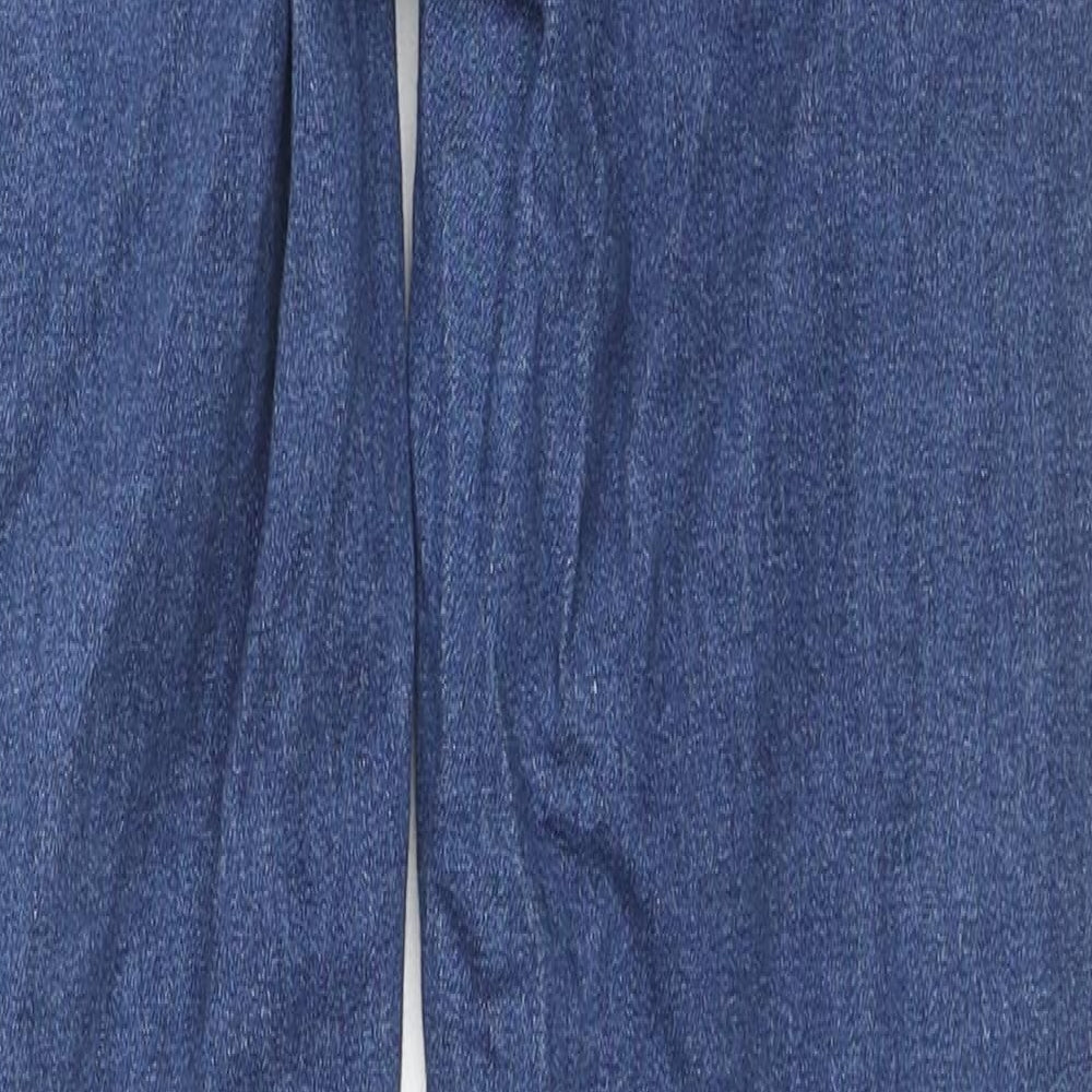 Peige Womens Blue Cotton Straight Jeans Size 26 L27 in Regular Zip