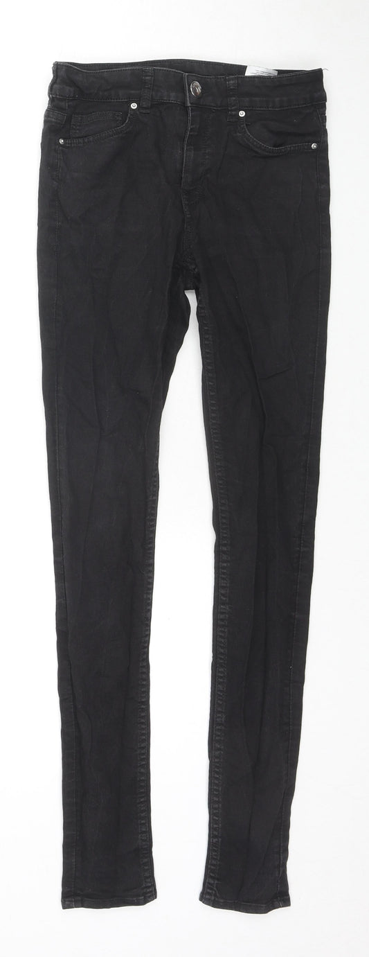 Womens UK Size 8 Divided by H&M Slim Fit Skinny Black Jeans