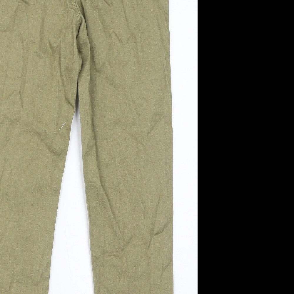 PEP&CO Womens Green Cotton Jegging Jeans Size 10 L23 in Regular