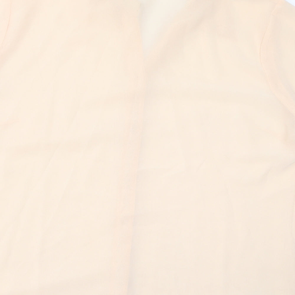 Womens UK Size 16 Lauren Duvar Beige Basic Button-Up