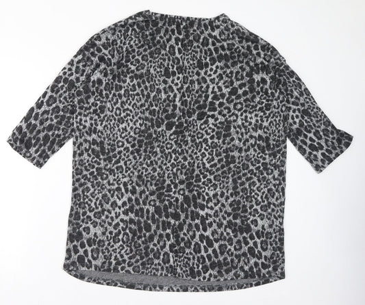 Womens UK Size 16 Yours Grey Basic Blouse