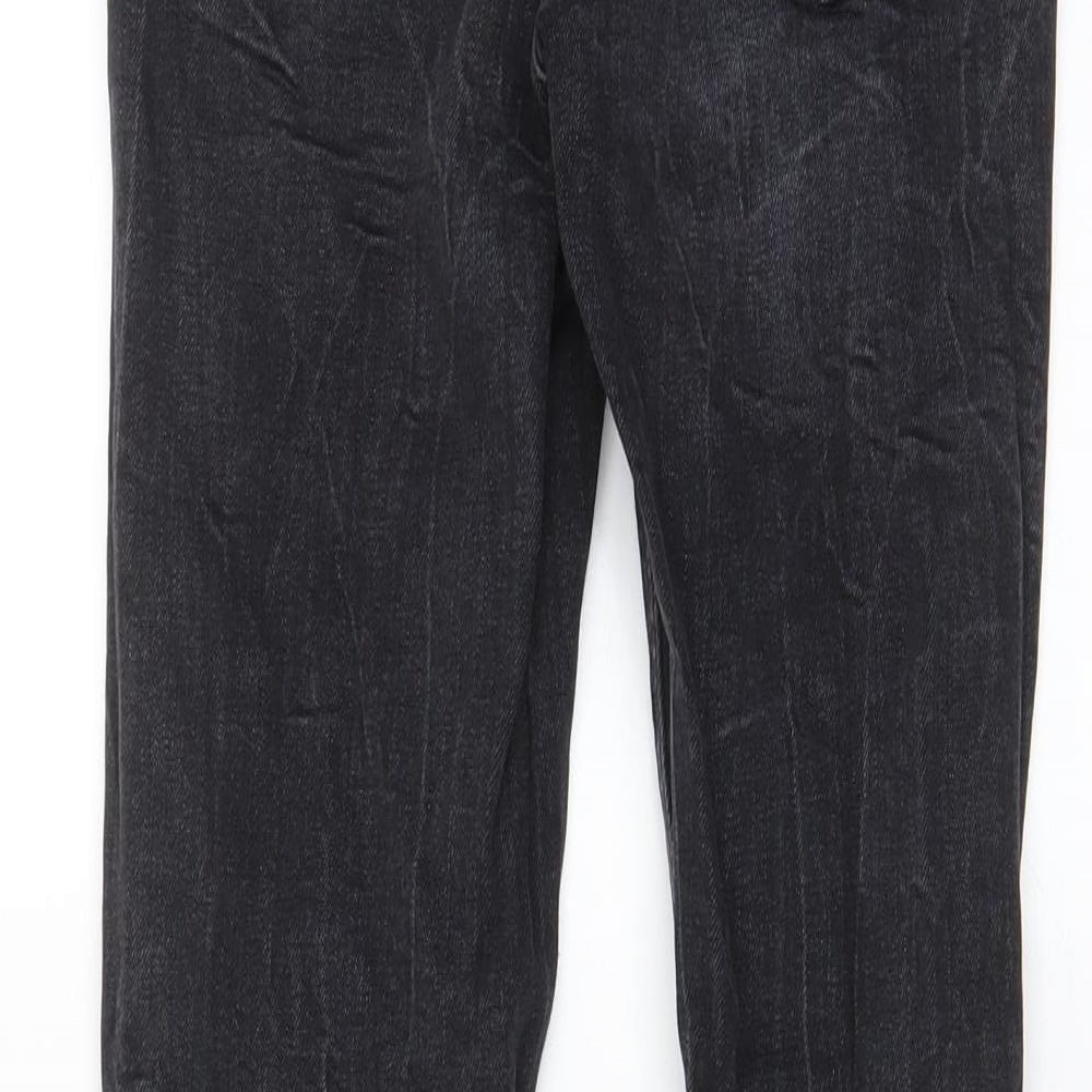 Zara Womens Black Cotton Skinny Jeans Size 8 L28 in Regular Zip - Pockets