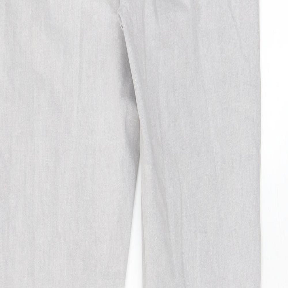 Denim & Co. Womens Grey Cotton Skinny Jeans Size 10 L28 in Regular Zip - Pockets