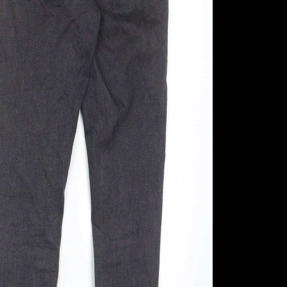 Topshop Womens Grey Cotton Skinny Jeans Size 28 in L30 in Regular Zip - Pockets