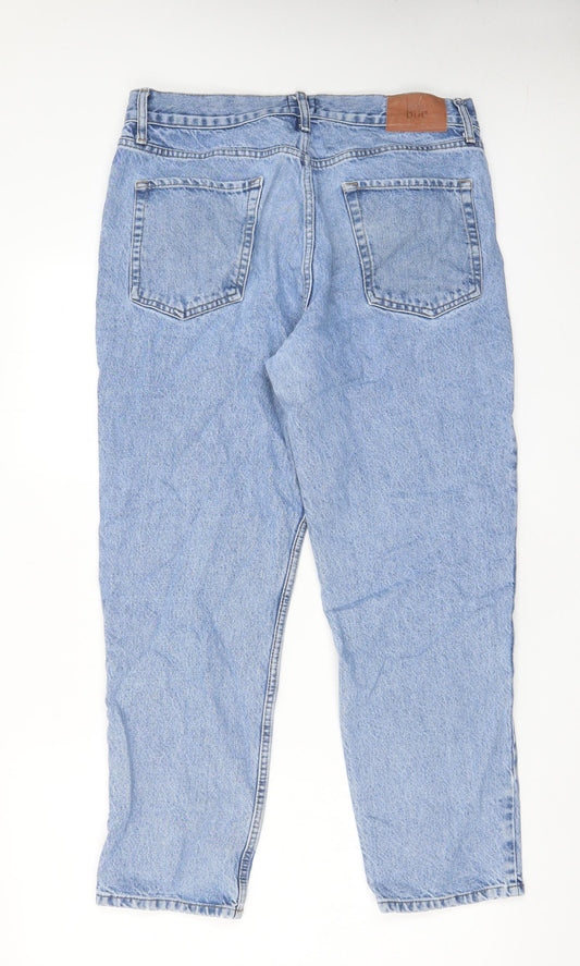 BDG Womens Blue Cotton Boyfriend Jeans Size 34 in L32 in Regular Button - Pockets