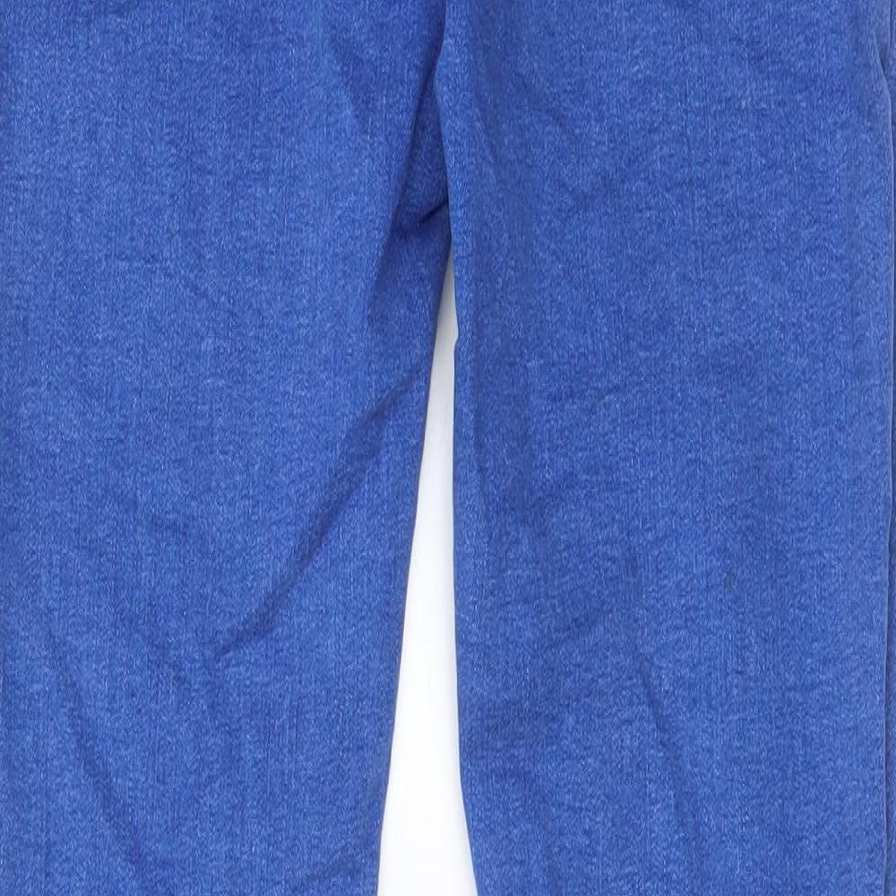 Denim & Co. Womens Blue Cotton Skinny Jeans Size 10 L27 in Regular Zip - Pockets