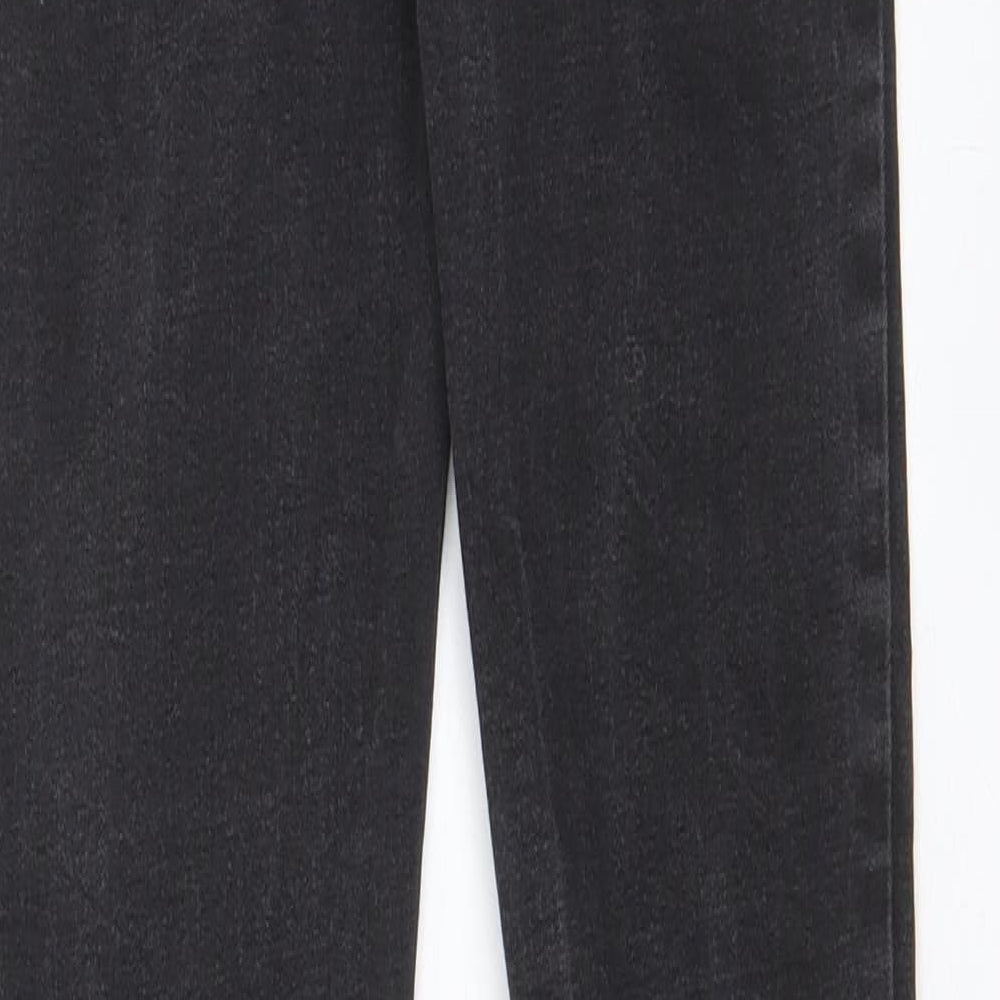 Denim & Co. Womens Grey Cotton Skinny Jeans Size 10 L30 in Regular Zip - Pockets