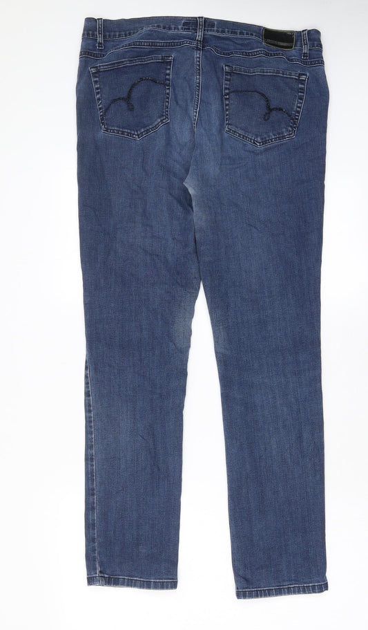 Womens UK Size 34 in Angels Regular Fit Straight Blue Jeans