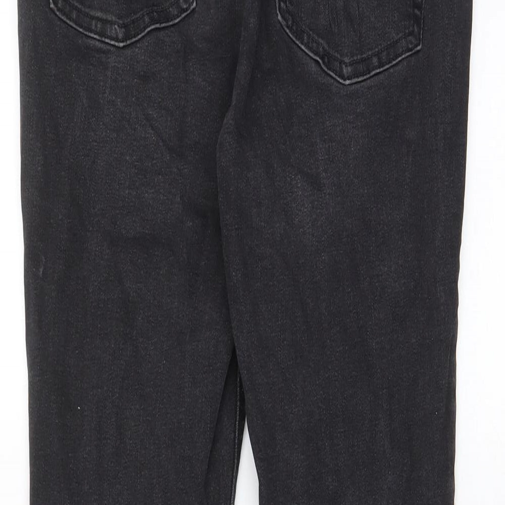 Denim & Co. Womens Grey Cotton Skinny Jeans Size 14 L25 in Regular Zip - Pockets