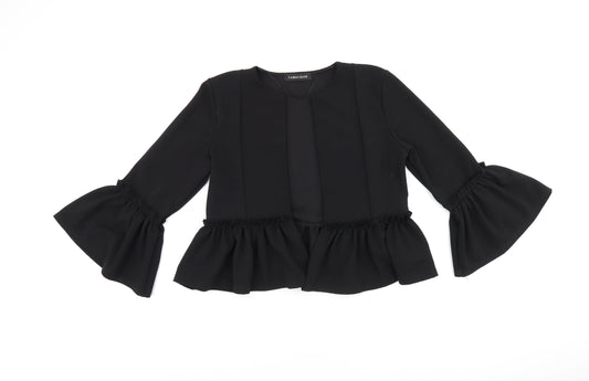 Womens UK Size 10 Cameo Rose Black Jacket