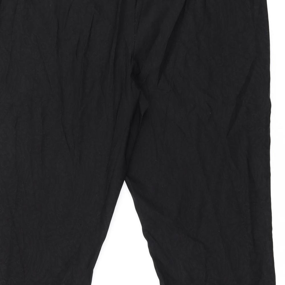SC Montreal Womens Black Nylon Trousers Size 24 L29 in Regular